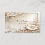 Ivory Flowers Business Card 名刺 (正面)