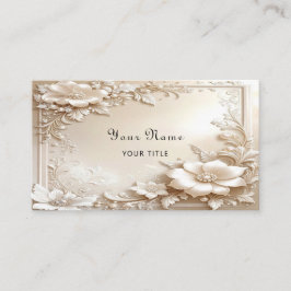 Ivory Flowers Business Card 名刺