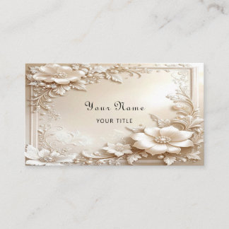Ivory Flowers Business Card 名刺