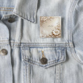 Ivory Flowers Button 缶バッジ (インサイチュ)