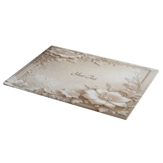 Ivory Flowers Cutting Board カッティングボード (角)