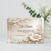 Ivory Flowers Detail エンクロージャーカード (スタンド正面)