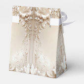 Ivory Flowers Favor Box フェイバーボックス (裏面サイド)