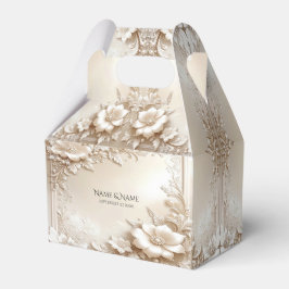 Ivory Flowers Favor Box フェイバーボックス
