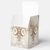Ivory Flowers Favor Box フェイバーボックス (オープン)
