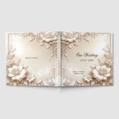 Ivory Flowers Guest Book ゲストブック (全面)