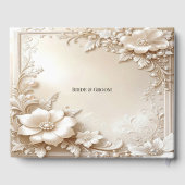 Ivory Flowers Guest Book ゲストブック (裏面)