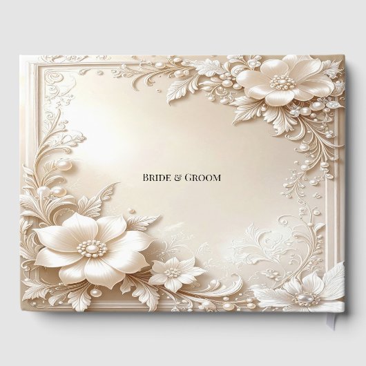 Ivory Flowers Guest Book ゲストブック (裏面)