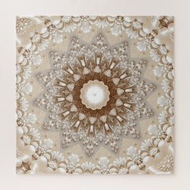 Ivory Flowers Jigsaw Puzzle ジグソーパズル