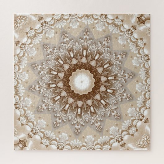 Ivory Flowers Jigsaw Puzzle ジグソーパズル (縦)