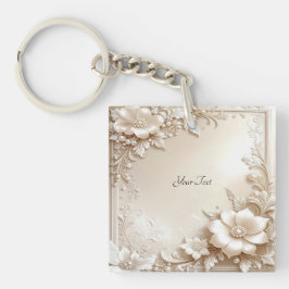 Ivory Flowers Keychain キーホルダー