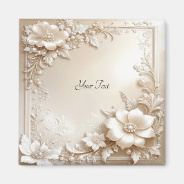Ivory Flowers Magnet マグネット