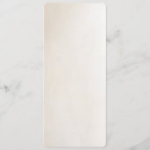 Ivory Flowers Menu メニュー (裏面)