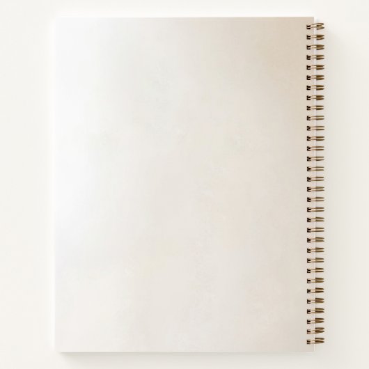 Ivory Flowers Notebook ノートブック (裏面)