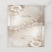 Ivory Flowers Place Card プレイスカード (外部開封)