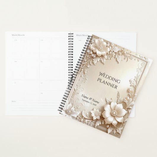 Ivory Flowers Planner プランナー手帳 (ディスプレー)