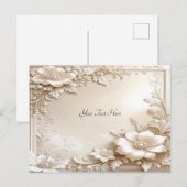 Ivory Flowers Postcard ポストカード (正面/裏面)