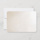 Ivory Flowers RSVP Card (裏面)