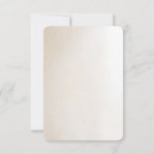 Ivory Flowers RSVP Card (裏面)