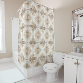 Ivory Flowers Shower Curtain シャワーカーテン