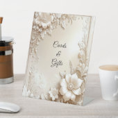 Ivory Flowers Tabletop Signs 台座サイン (インサイチュ)