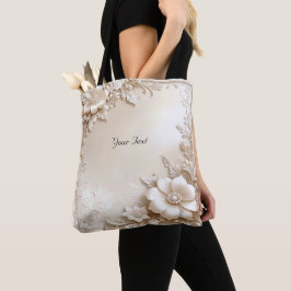 Ivory Flowers Tote Bag トートバッグ