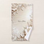 Ivory Flowers Towel Set バスタオルセット (ハンドタオル)