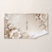 Ivory Flowers Towel Set バスタオルセット (ハンドタオル)