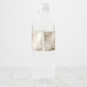 Ivory Flowers Water Bottle Label ペットボトルラベル (裏面)