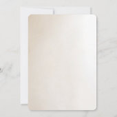 Ivory Flowers Wedding Invitation 招待状 (裏面)