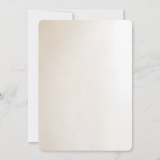 Ivory Flowers Wedding Invitation 招待状 (裏面)