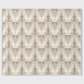 Ivory Flowers Wrapping Paper ラッピングペーパー (フラット)
