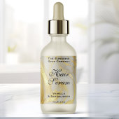 Ivory Gold Foil Cosmetics or Dropper Bottle Label ラベル