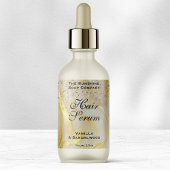 Ivory Gold Glitter Cosmetics Dropper Bottle Label ラベル