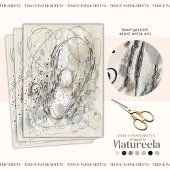 Ivory Gray Sand Abstract Decoupage Tissue Paper 薄葉紙