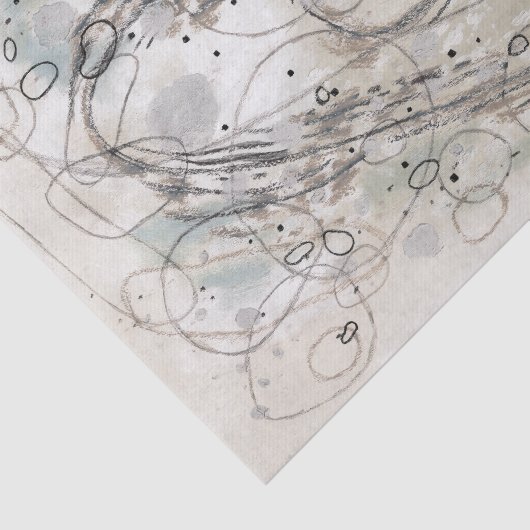 Ivory Gray Sand Abstract Decoupage Tissue Paper 薄葉紙 (詳細)