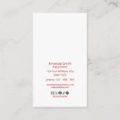 Ivory Great Dane Dogue Magazine Business Card 名刺 (裏面)