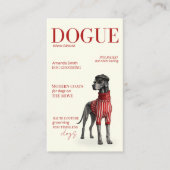 Ivory Great Dane Dogue Magazine Business Card 名刺 (正面)