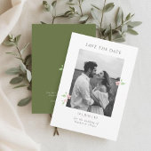 Ivory & Green | Chic Floral Wedding Save the Date