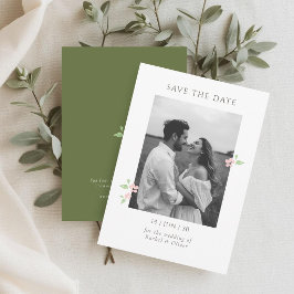 Ivory & Green | Chic Floral Wedding Save the Date