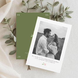 Ivory & Green | Chic Floral Wedding Save the Date