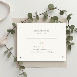 Ivory & Green | Floral Rose Wedding RSVP 