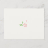 Ivory & Green | Floral Rose Wedding RSVP  (裏面)