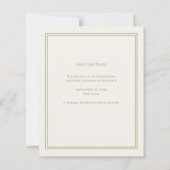 Ivory green monogram wreath birthday save the date (裏面)