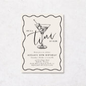 Ivory Hand Drawn A Tini Bit Older 30’s Birthday  招待状