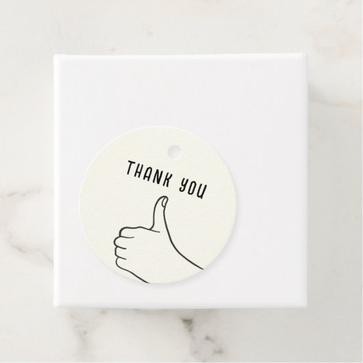 Ivory Hand Drawn Illustration Minimalist Wedding  フェイバータグ (インサイチュ)