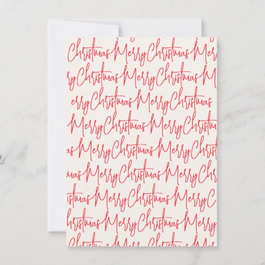 Ivory Handwritten Christmas Party Invitation 招待状 (裏面)