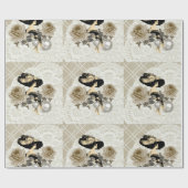 Ivory Laceヴィンテージの女性包装紙 ラッピングペーパー (フラット)