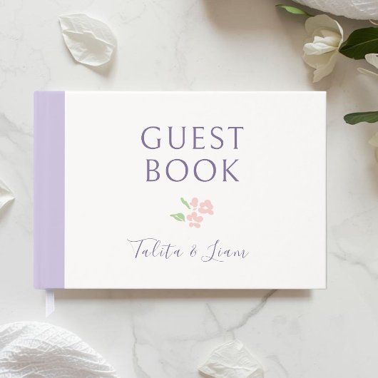 Ivory & Lavender |  Floral Wedding  ゲストブック