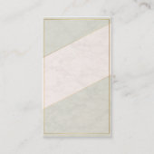 Ivory Marble Blank Appointment Card – Gold Accent 予約カード (正面)
